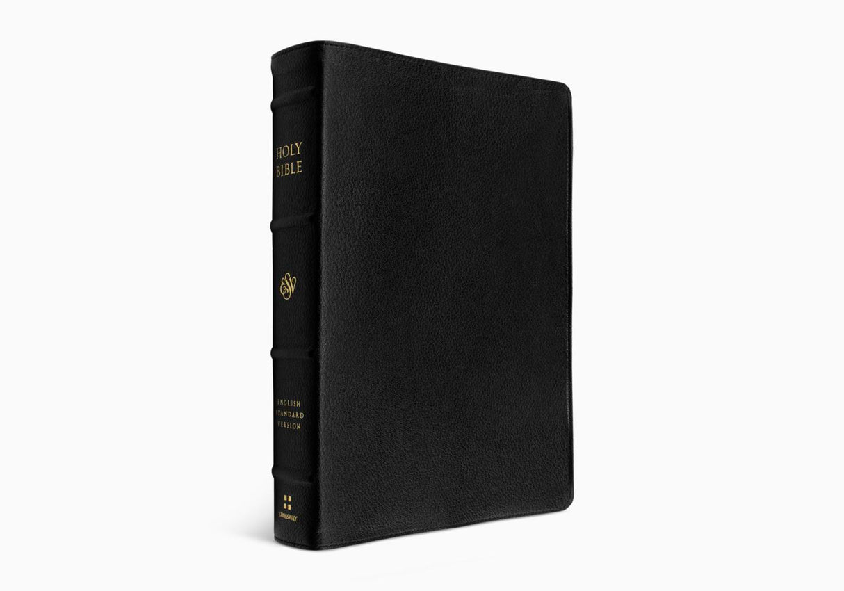 ESV Preaching Bible, Verse-by-Verse Edition (Goatskin, Black) - (Leather Bound)