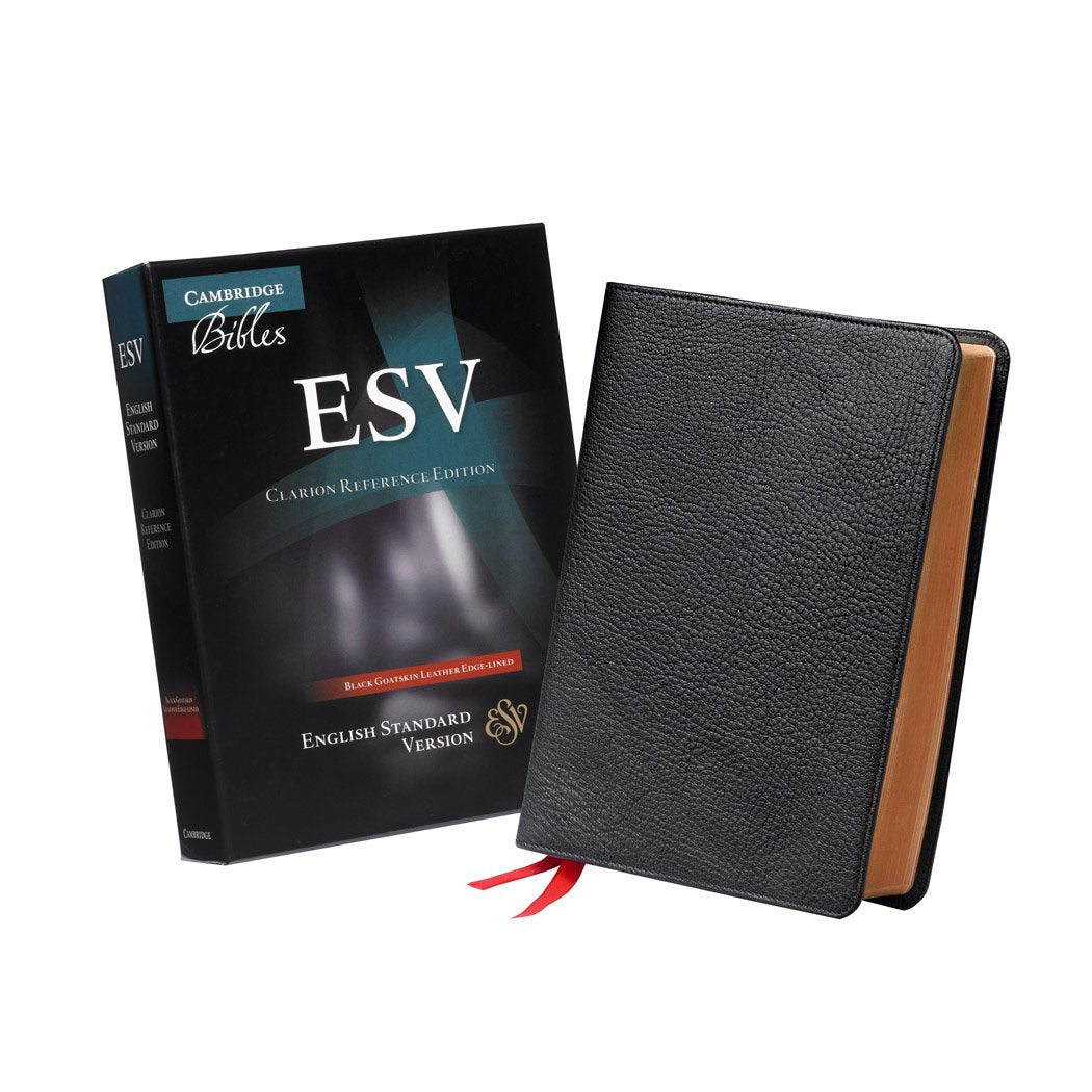 ESV Clarion Bible Reference Bible Goatskin Leather Black