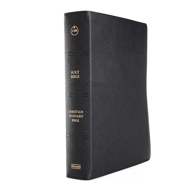 CSB Study Bible, Holman Handcrafted Collection, Black Premium Goatskin