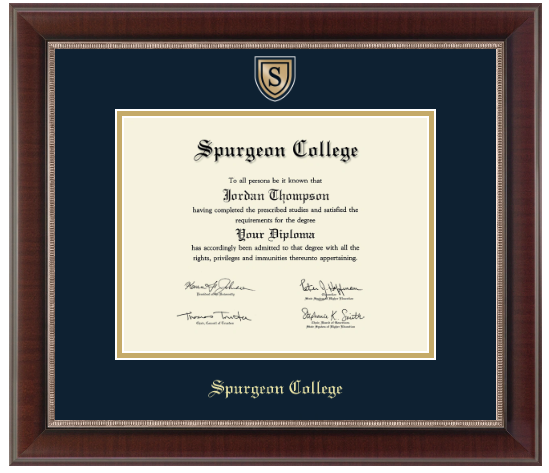 Engraved Medallion Diploma Frame (Bachelors)