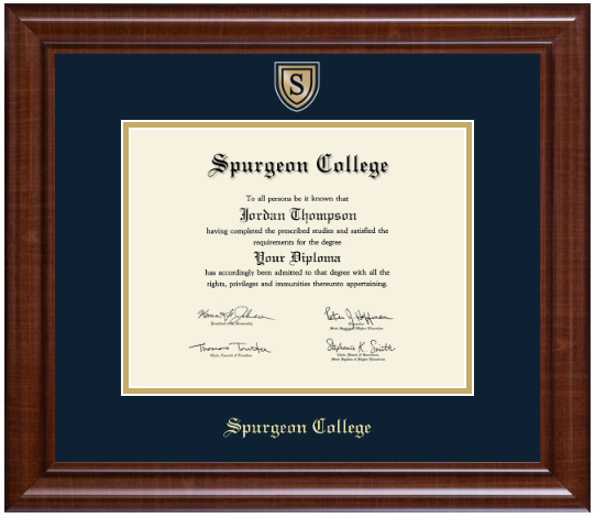 Engraved Medallion Diploma Frame (Bachelors)