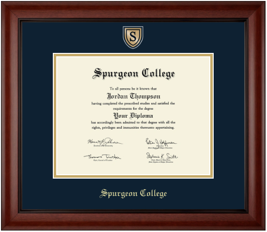 Engraved Medallion Diploma Frame (Bachelors)