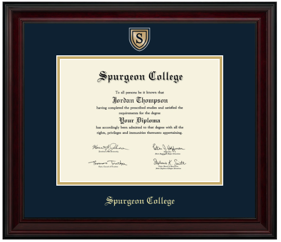 Engraved Medallion Diploma Frame (Bachelors)