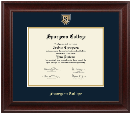 Engraved Medallion Diploma Frame (Bachelors)