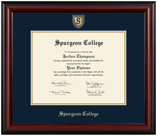 Engraved Medallion Diploma Frame (Bachelors)