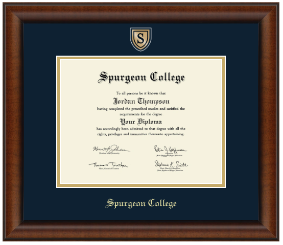 Engraved Medallion Diploma Frame (Bachelors)