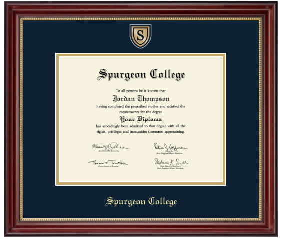 Engraved Medallion Diploma Frame (Bachelors)
