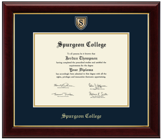 Engraved Medallion Diploma Frame (Bachelors)