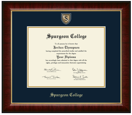 Engraved Medallion Diploma Frame (Bachelors)