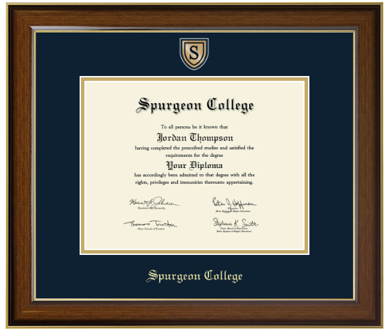 Engraved Medallion Diploma Frame (Bachelors)