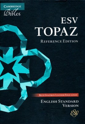 ESV Topaz Reference Bible Goatskin Dark Blue