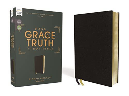 NASB The Grace and Truth Study Bible Bonded Leather Black