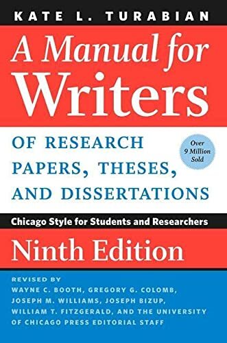 A Manual for Writers 9th Edition