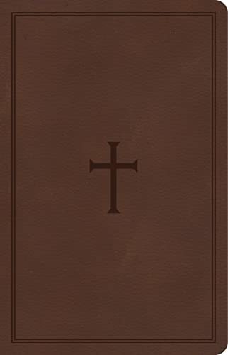CSB Large Print Personal Size Reference Bible Brown Leathertouch