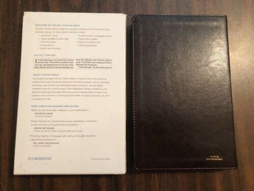 The ESV Thinline Bible (TruTone, Brown/Cordovan, Portfolio Design) by ESV Bibles is a high-quality and portable Bible that is perfect for everyday use. This Thinline Bible features a durable TruTone cover in a stylish brown and cordovan color. The portfol