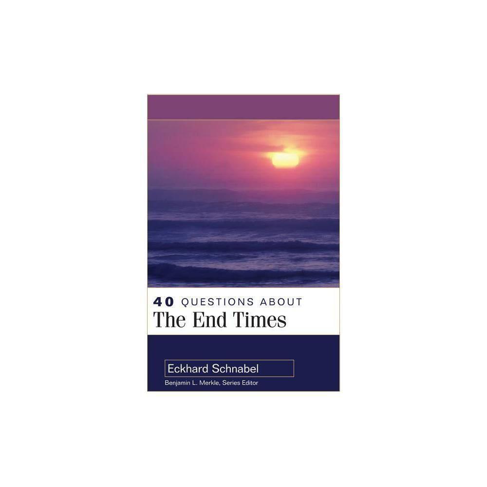 "40 Questions About the End Times" is a thought-provoking book written by Eckhard Schnabel. This paperback edition explores various questions related to the end times, providing insightful answers and perspectives. With its engaging content and accessible