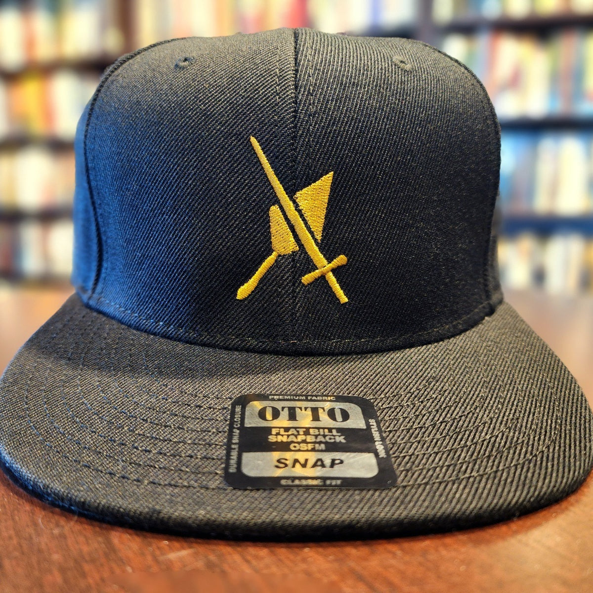 This is the snapback of your dreams! It's structured and high-profile, with a flat visor and a subtle grey under visor. 
• 85% acrylic, 15% wool
• Structured, 6-panel, high-profile
• Plastic snap closure
• Grey under visor
• Head circumference: 22″–