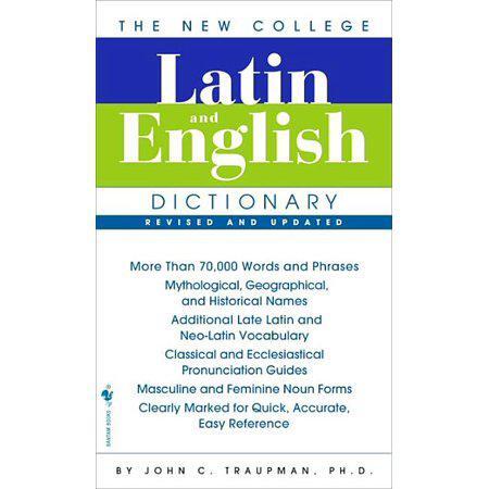 The New College Latin & English Dictionary, Revised and Updated - 3rd Edition by John Traupman is an essential reference book for students, scholars, and anyone interested in Latin language and literature. This paperback dictionary features over 40,000 en