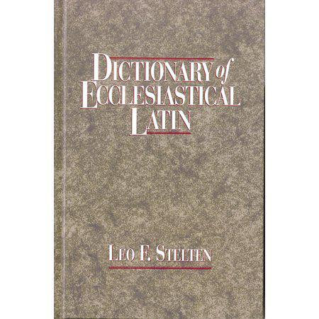 The Dictionary of Ecclesiastical Latin is a comprehensive reference book written by Leo Stelten. This hardcover edition is a valuable resource for anyone studying or researching the Latin language in the context of the Catholic Church. The dictionary prov