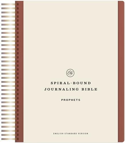 The ESV Spiral-Bound Journaling Bible, Prophets, is a high-quality Bible designed for those who enjoy journaling and taking notes while studying scripture. This Bible features a spiral-bound design, allowing it to lay flat for easy writing and note-taking