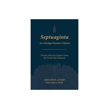 Septuaginta: An Abridged Reader's Edition is a comprehensive book by authors Gregory R Lanier and William A Ross. This reader's edition provides a condensed version of the Septuagint, offering readers an accessible and engaging way to explore this importa