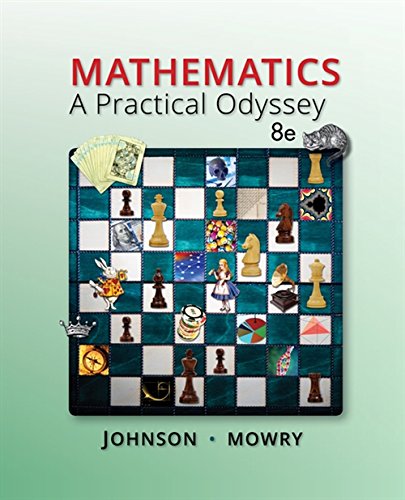 MATHEMATICS: A PRACTICAL ODYSSEY, 8th Edition demonstrates mathematics' usefulness and relevance to students' daily lives through topics such as calculating interest and understanding voting systems. Well known for its clear writing and unique variety of