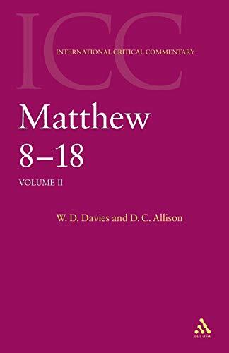 For over one hundred years, the International Critical Commentary series has held a special place among works on the Bible. It has sought to bring together all the relevant aids to exegesis — linguistic and textual no less than archaeological, historical,