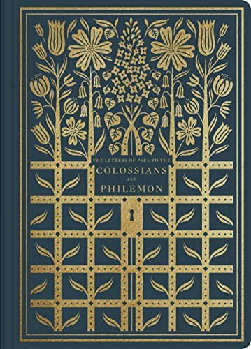 ESV Illuminated Scripture Journal: Colossians and Philemon pairs the entirety of Colossians and Philemon with a lightly dotted blank page opposite each page of Bible text and hand-lettered illustrations interspersed throughout--providing space to creative