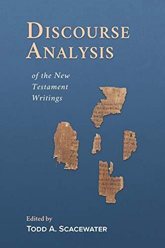 For the first time, one volume includes a discourse analysis of every writing in the New Testament. Discourse analysis of written texts involves examining units of language higher than the sentence and considering how the author used those units of langua