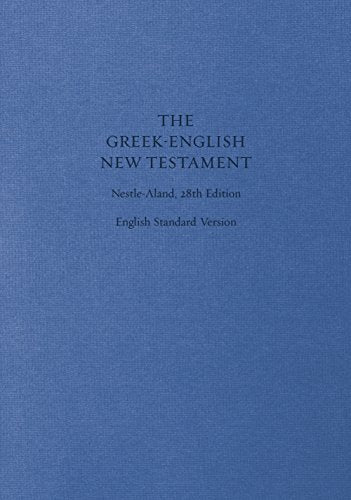 Combining Greek with the English Standard Version text, the Greek-English New Testament is an essential resource for students, pastors, and scholars who work with the Greek New Testament. On each spread, one page displays the Nestle-Aland Greek text, 28th