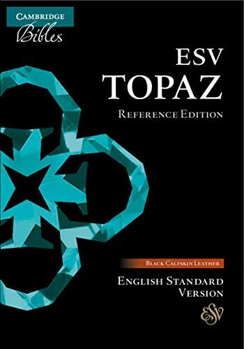 The Cambridge ESV Topaz Reference Edition echoes the beauty and clarity of classic Cambridge Bible settings. Traditionally named, the Topaz answers the call for a larger format reference Bible of the highest quality and available in contemporary translati