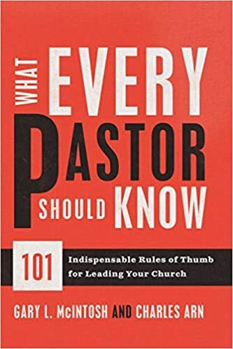 What Every Pastor Should Know offers pastors and leaders 101 valuable rules and laws to help answer real-life ministry questions. From advertising to facilities to visitation, this valuable book offers the practical help that leaders need, just when they