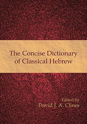 This is an abridgment of the 8-volume Dictionary of Classical Hebrew (of which Volumes 7 and 8 will soon be published). Like it (and unlike all previous Hebrew dictionaries) all the literature of classical Hebrew is covered, including not only the Hebrew