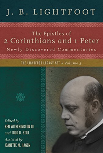 Newly Discovered Commentaries
Recently discovered in the Durham Cathedral Library, J. B. Lightfoot's commentaries on the Epistles of 2 Corinthians and 1 Peter are of great significance to both church and academy. Carefully transcribed and edited, these t
