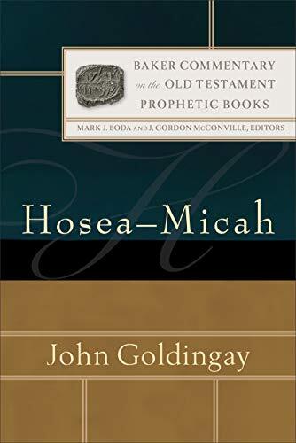 Highly regarded Old Testament scholar John Goldingay offers a substantive and useful commentary on Hosea through Micah and explores the contemporary significance of these prophetic books. This volume, the first in a new series on the Prophets, complements