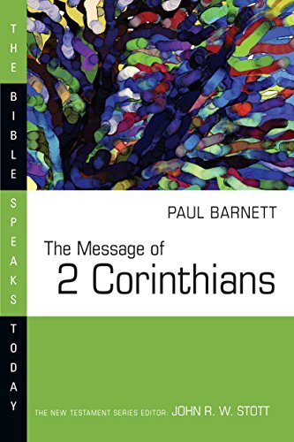 This exposition of the Epistle of 2 Corinthians by Paul Barnett is part of The Bible Speaks Today Series, edited by J.A. Motyar and John R.W. Stott.