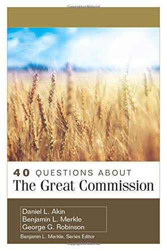 Jesus' Great Commission is one of the key pillars of the church's evangelistic work and has been the guiding principle for missionaries throughout church history. In 40 Questions about the Great Commission, scholars Daniel Akin, Benjamin Merkle, and Georg