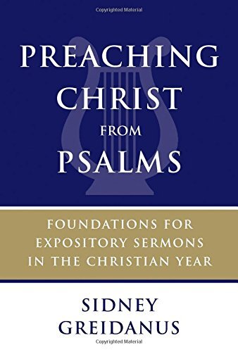 In this final volume of his series on preaching Christ from the Old Testament, Sidney Greidanus offers expert guidance for busy pastors on preaching Christ from Psalms. Beginning with a general introduction on how pastors can interpret and preach from the