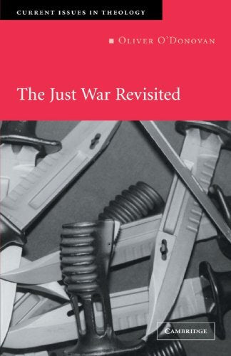 Leading political theologian Oliver O'Donovan takes a fresh look at some traditional moral arguments about war. Christians differ widely on this issue. The book re-examines questions of contemporary urgency, including the use of biological and nuclear wea