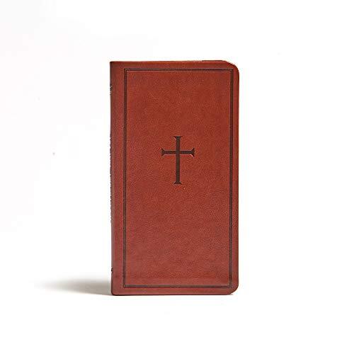 The CSB Single-Column Pocket New Testament is designed to accompany you wherever you go. The good news of the gospel message permeates its pages, and the "checkbook" style trim size will easily slip into a pocket for quick access. This New Testament is pe