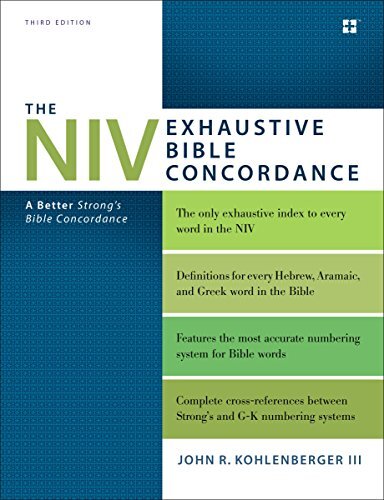 This concordance provides an exhaustive indexing of every word in the TNIV Bible and features computer-verified accuracy, a unique numbering system to eliminate gaps and flaws, and the most up-to-date Hebrew and Greek dictionaries.