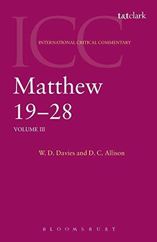 For over one hundred years, the International Critical Commentary series has held a special place among works on the Bible. It has sought to bring together all the relevant aids to exegesis — linguistic and textual no less than archaeological, historical,