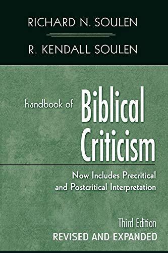 Integrating the newest methods and theories of biblical studies, this third edition contains over 800 terms, phrases, names, explanations of common abbreviations, notes on major methodologies and exegetical basics, biographical sketches of key figures in