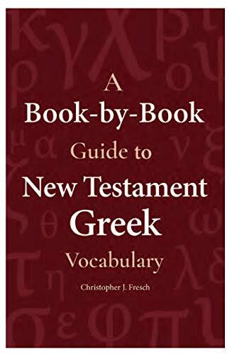 A Book-by-Book Guide to New Testament Greek Vocabulary is intended to help students, pastors, and professors who wish to read a particular book of the Bible in its original language to master the vocabulary that occurs most frequently in the book in quest