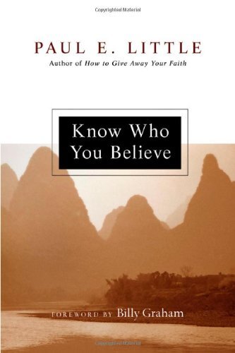 In writings lovingly collected and edited by his wife Marie after his death, Paul E. Little explores the central question of Christianity: can we know God? By looking at the identity of Jesus Christ, his claims regarding his identity and his promises to h