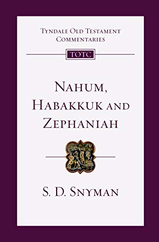 An Introduction and Commentary
Nahum's prophecy of Nineveh's coming destruction. Habakkuk's probing dialogue with the Lord of Israel. Zephaniah's warning to Jerusalem's last great king. In this Tyndale commentary, the texts of these minor but important p