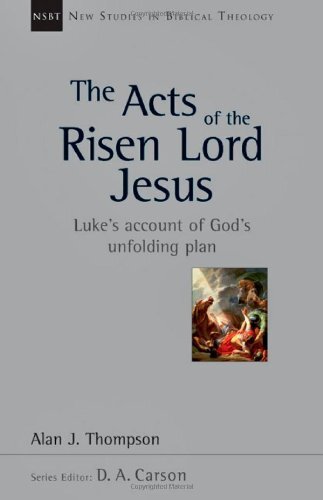 Luke's Account of God's Unfolding Plan
Alan Thompson's aim is to offer a biblical-theological framework for interpreting the book of Acts, so that Luke's major themes may be identified and related to the book as a whole. He especially highlights Acts as