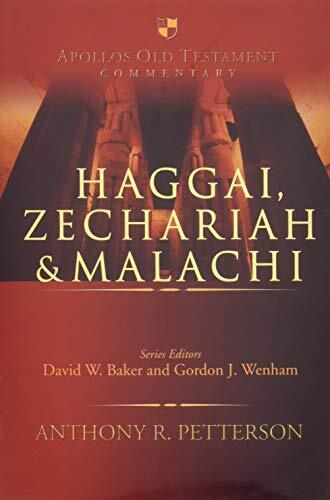 The post-exilic prophetic books of Haggai, Zechariah and Malachi are set in times of great adversity. God's people are minnows in the vast Persian Empire, and the promises of the earlier prophets for a glorious restoration of Jerusalem seem far from their