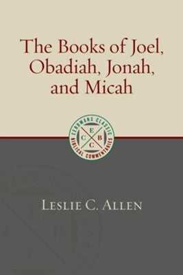 Allen's study of the Books of Joel, Obadiah, Jonah, and Micah constitute a volume in The New International Commentary on the Old Testament. Like its companion series on the New Testament, this commentary devotes considerable care to achieving a balance be