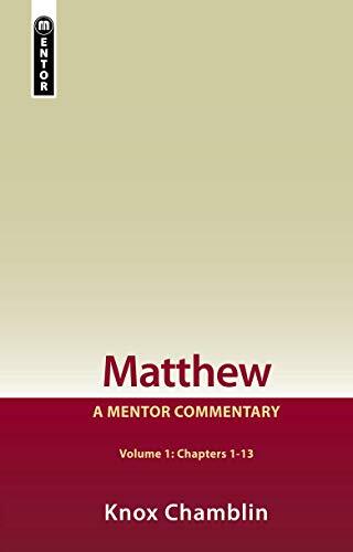 Matthew's Gospel also tells a story of Jesus, the son of David the son of Abraham directing the reader to the Saviour of the world. 'Chamblin clearly wants me to understand Matthew and to stand amazed in the presence of Jesus the Nazarene.